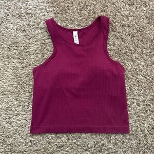 Lululemon Athletica Burgundy Tank Top